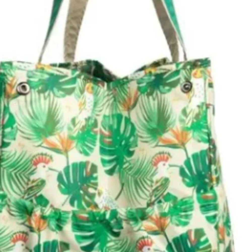 NWT- LUG- ROVER XL- TROPICAL BIRDS CREAM - Picture 3 of 5
